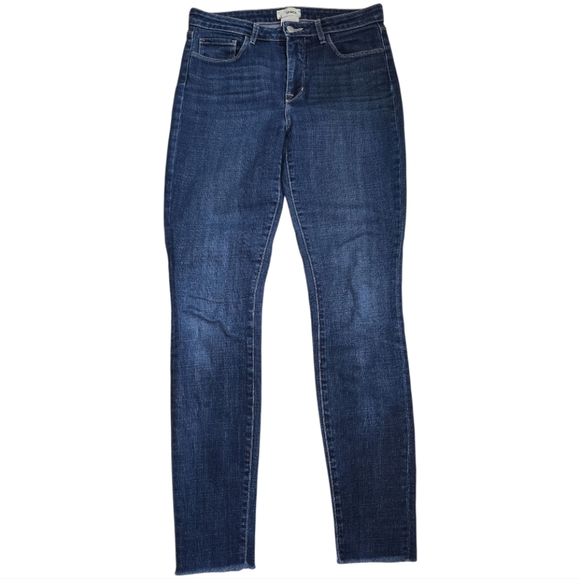 L'agence Marguerite High Rise Skinny Jeans In Kodiak 28 Medium/Dark Wash - Picture 2 of 7
